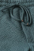 Sweatpants in quilted cotton blend with elastic waist